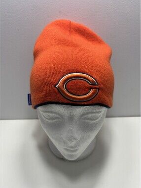 Chicago Bears Football Beanie Hat Cap NFL Sports Reversible